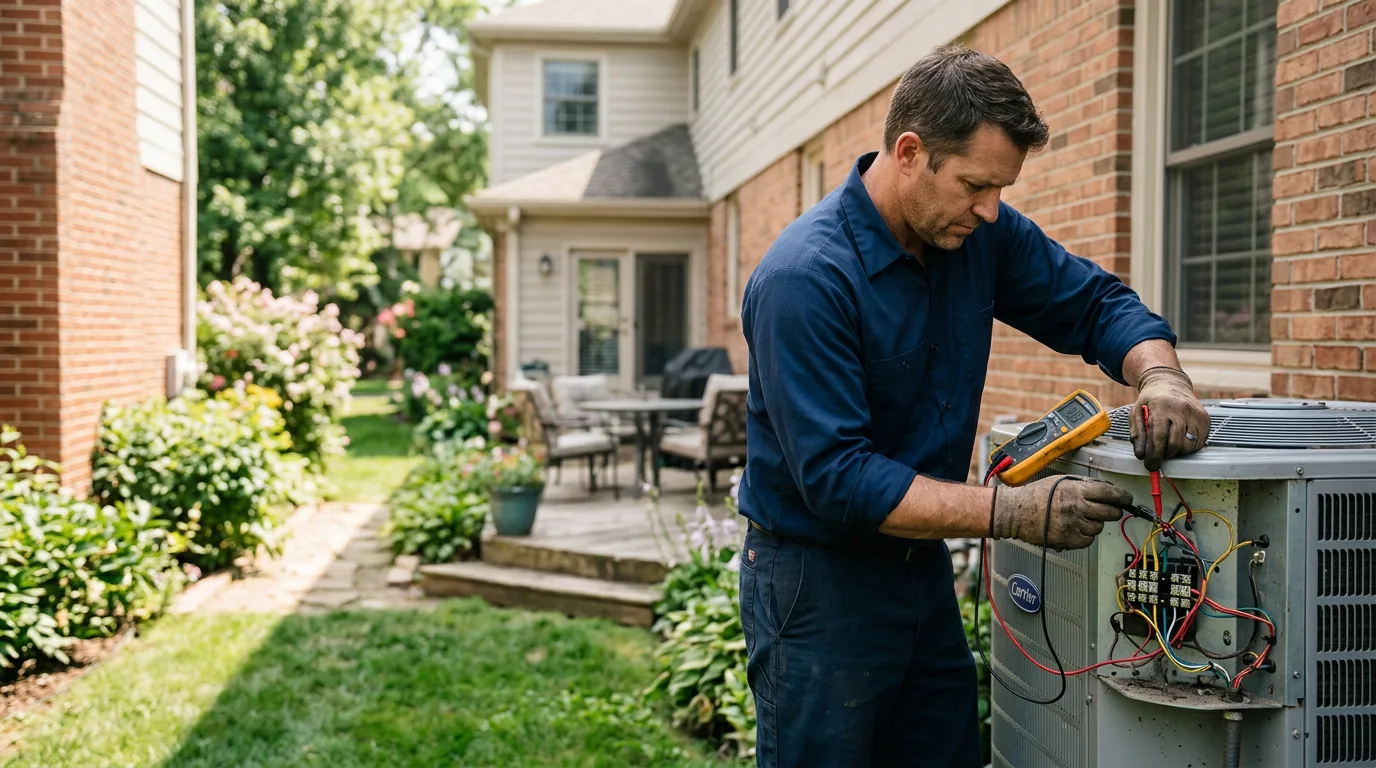 HVAC technician working near Hampshire, TN